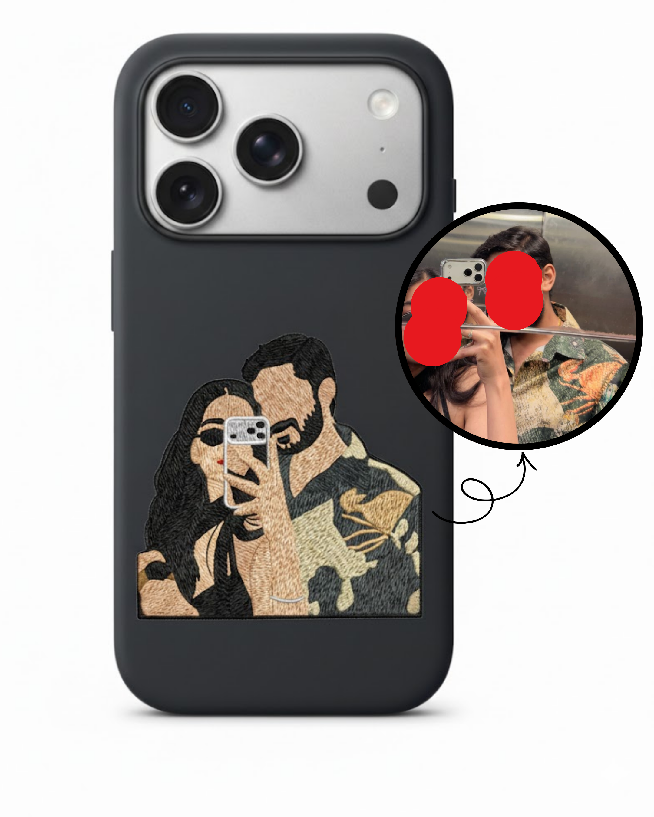 Custom Memories Embroidered Phone Case