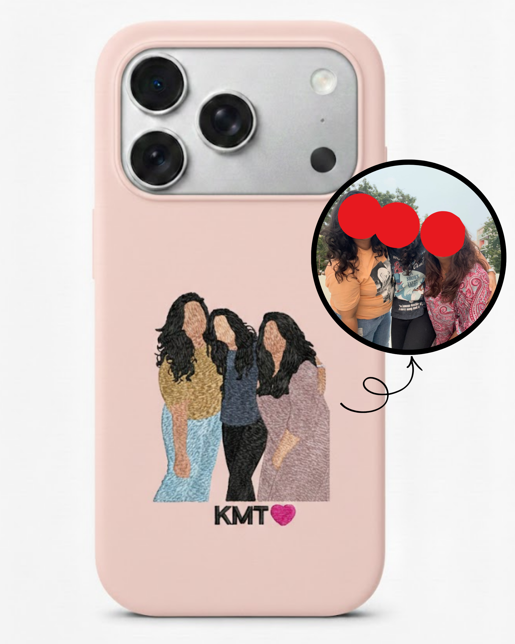 Custom Memories Embroidered Phone Case